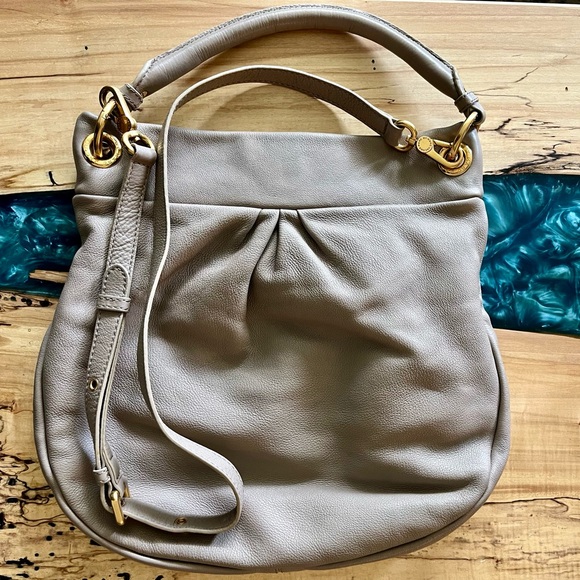 Marc by Marc Jacobs Classic Q Hillier Taupe Hobo Crossbody Bag - Picture 5 of 12